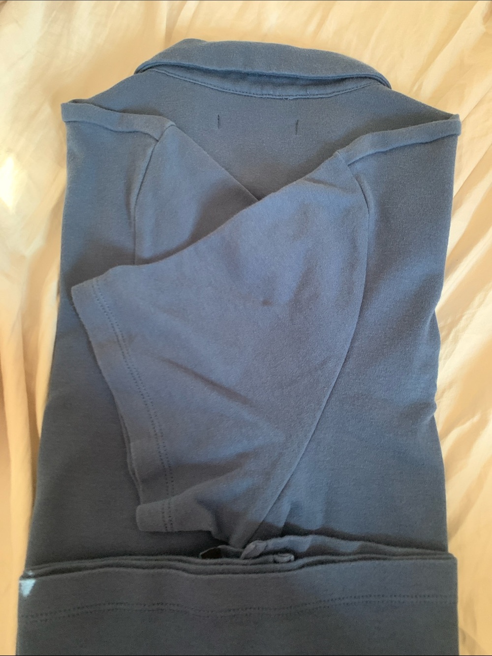 Banana Republic Blue Men's Polo Shirt - Collared Two-Button - Picture 2 of 2